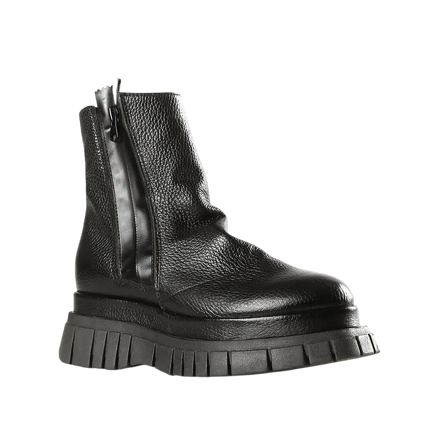 All Black - Women's Lester Lugg Moto Boot