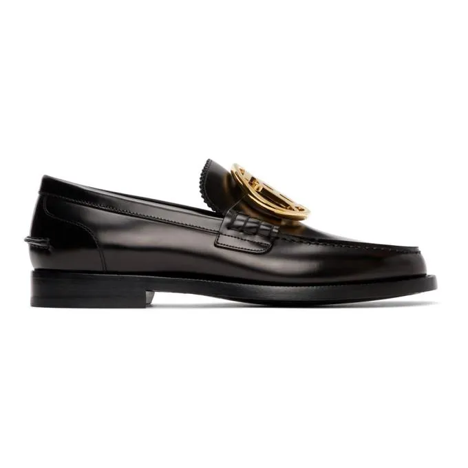 Burberry Black TB Emile Loafers