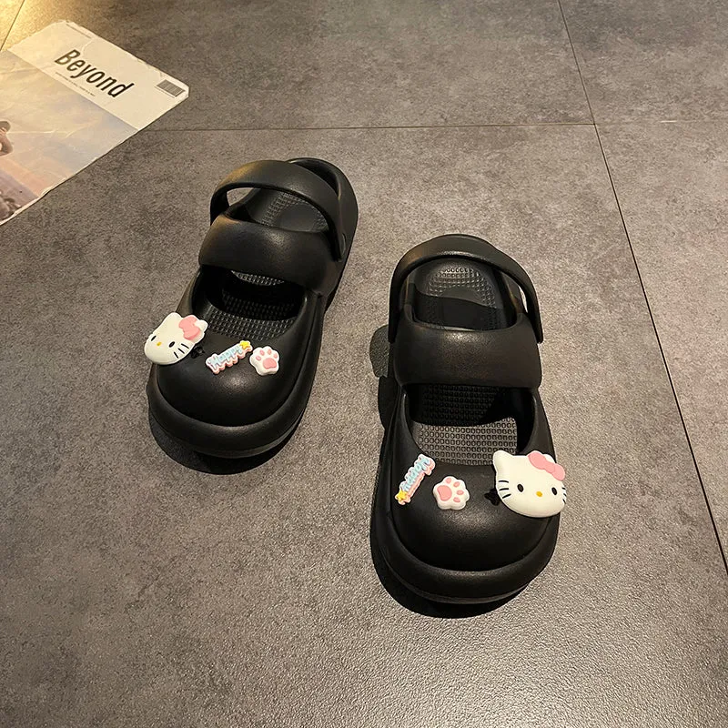 Cute Kitty Cat Platform Slippers