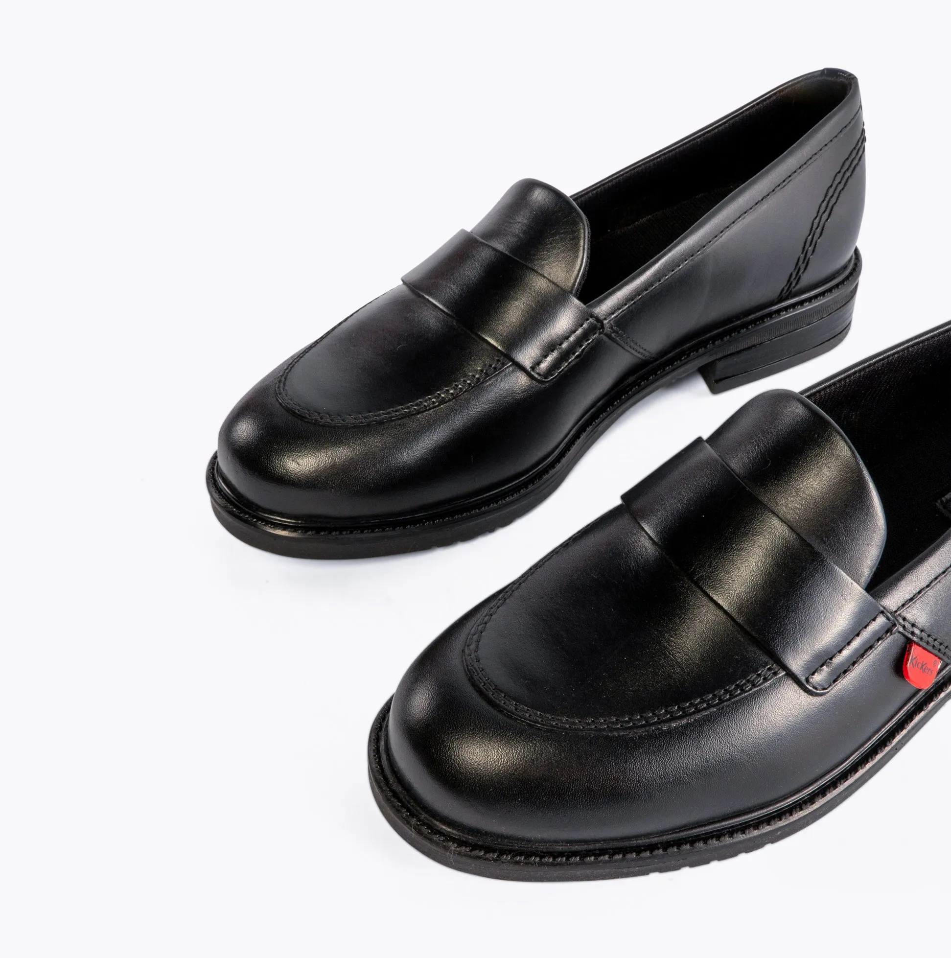 Kickers LACH Girls School Shoes Black