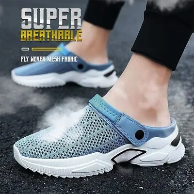 Men's Orthopedic Hollow-Out Summer Sandals Mesh Slippers Anti-Slip Sandals