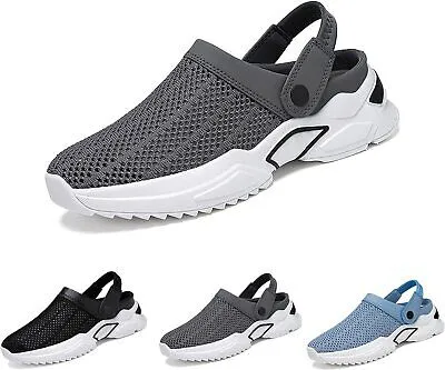 Men's Orthopedic Hollow-Out Summer Sandals Mesh Slippers Anti-Slip Sandals