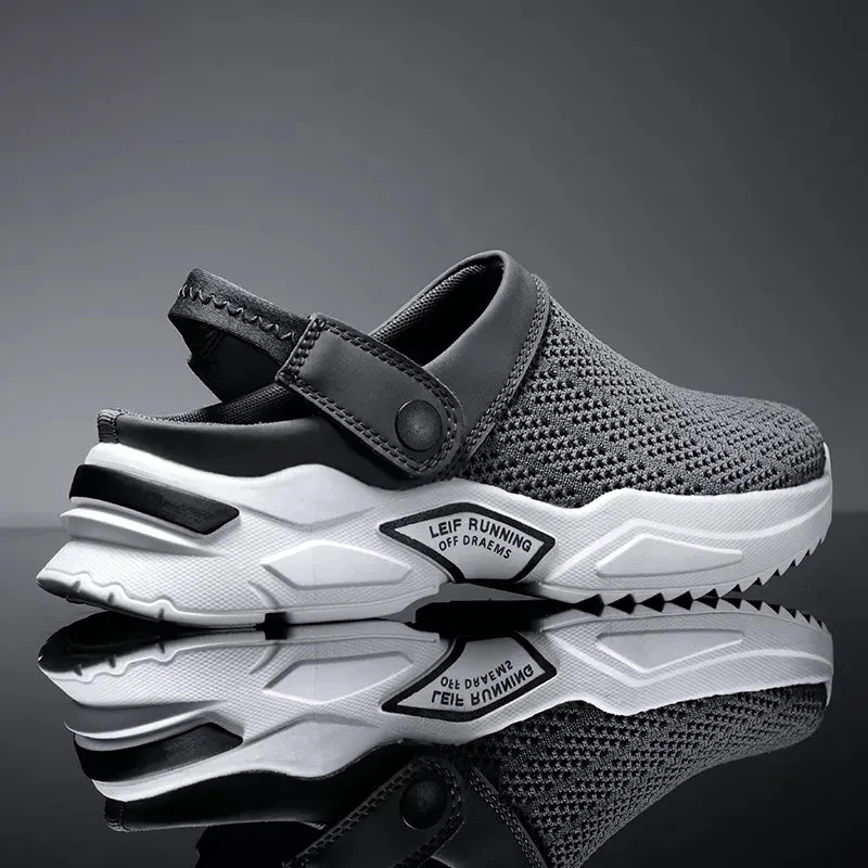 Men's Orthopedic Hollow-Out Summer Sandals Mesh Slippers Anti-Slip Sandals