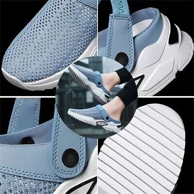 Men's Orthopedic Hollow-Out Summer Sandals Mesh Slippers Anti-Slip Sandals