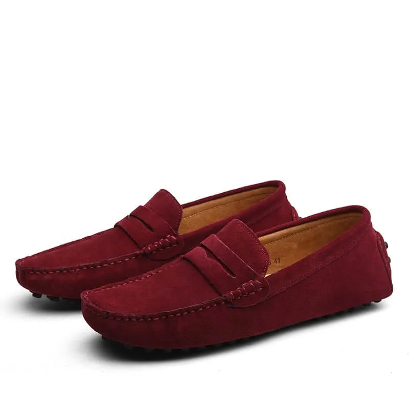 Men's Suede Slip-On Loafers: Casual & Elegant Style
