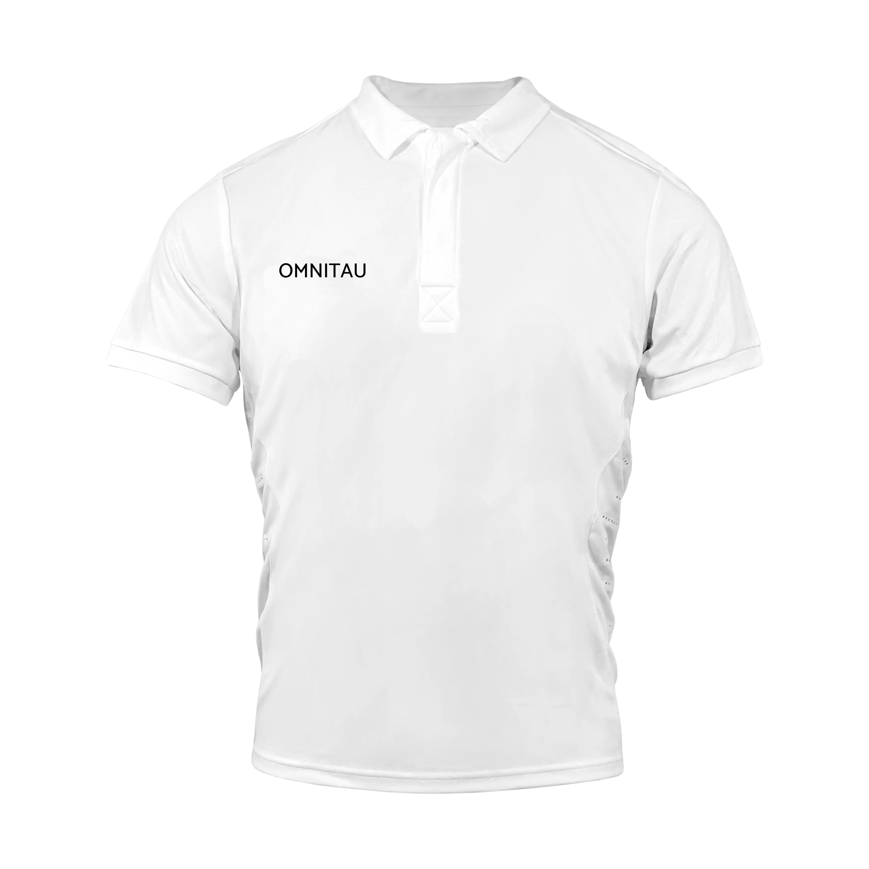 Omnitau Men's Team Sports Breathable Technical Polo - White