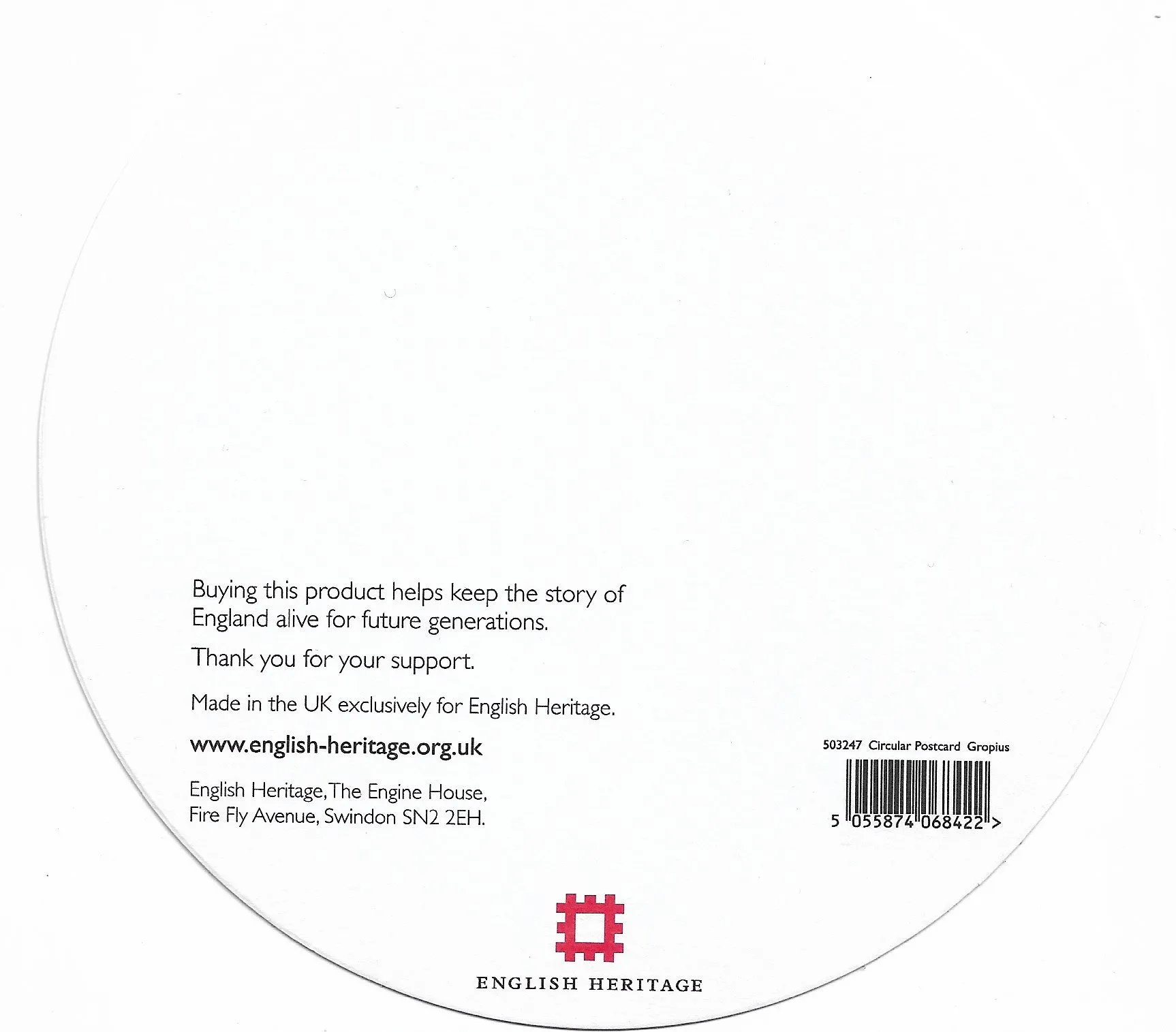 Postcard - English Heritage blue plaque Bauhaus