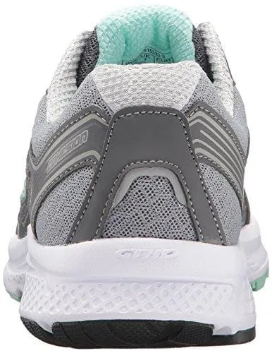 Saucony Women's Cohesion 10 Running Shoe, Grey/Mint, 7.5 M US