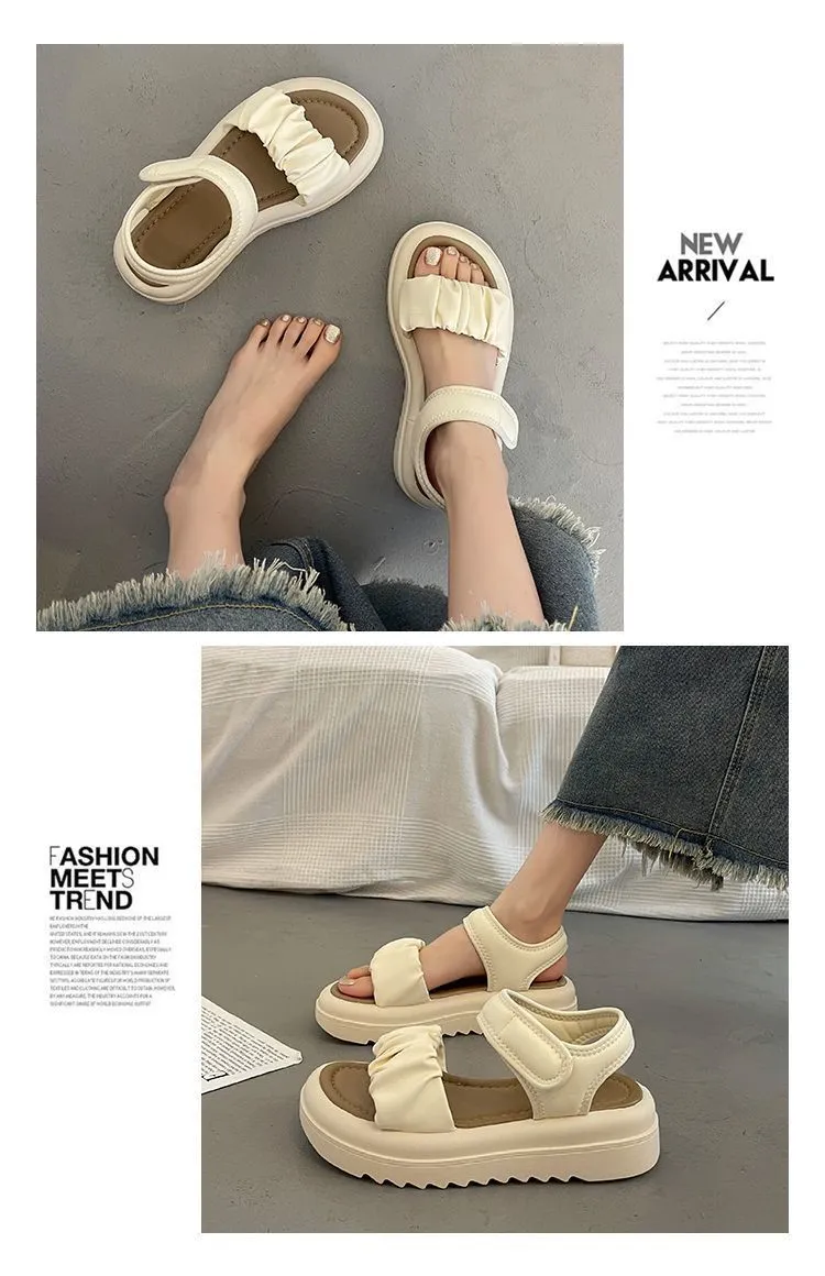 Sports Summer New Roman Sandals For Women Wear Thick Soles