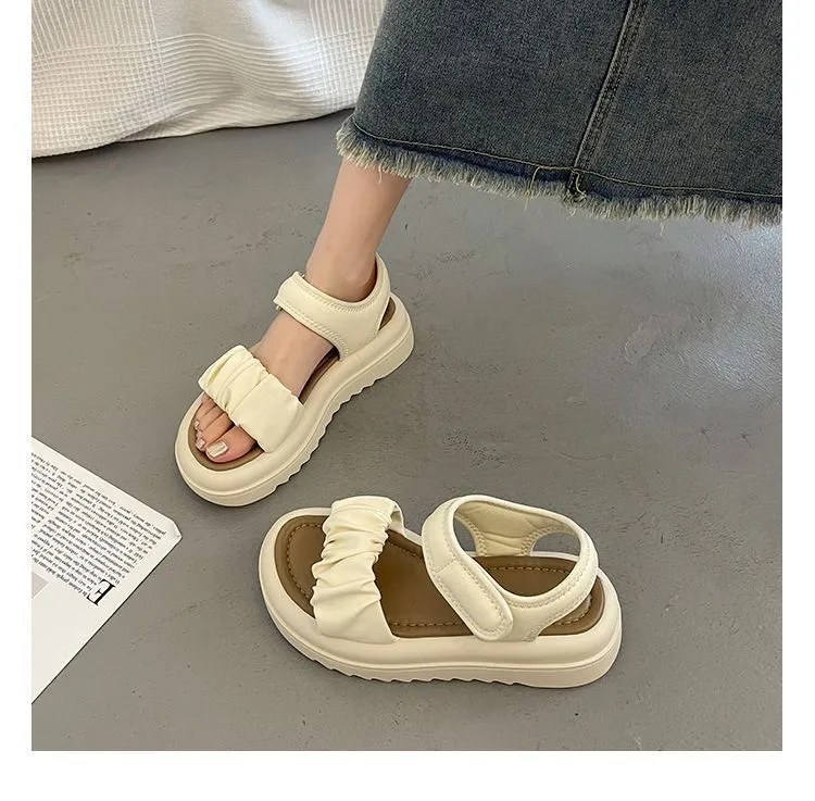 Sports Summer New Roman Sandals For Women Wear Thick Soles