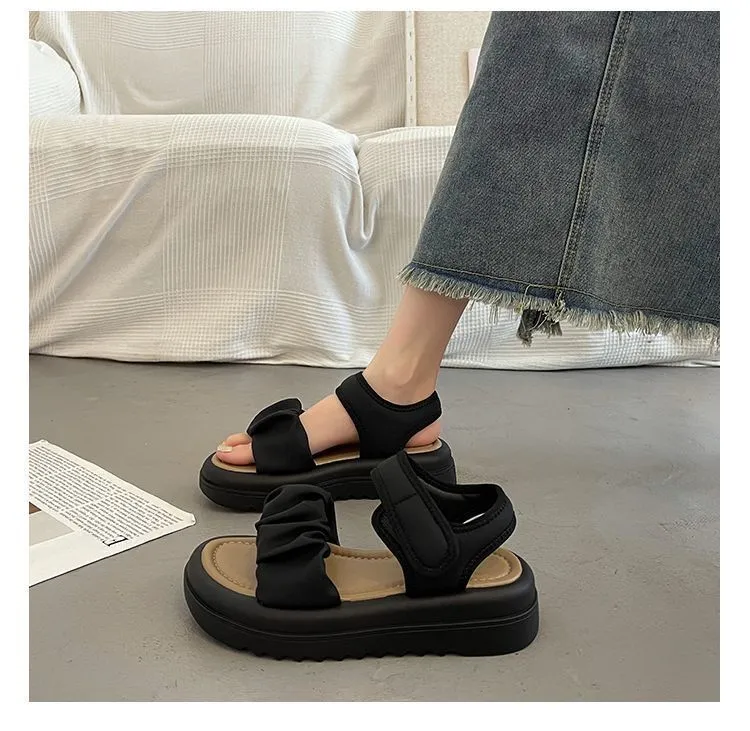 Sports Summer New Roman Sandals For Women Wear Thick Soles